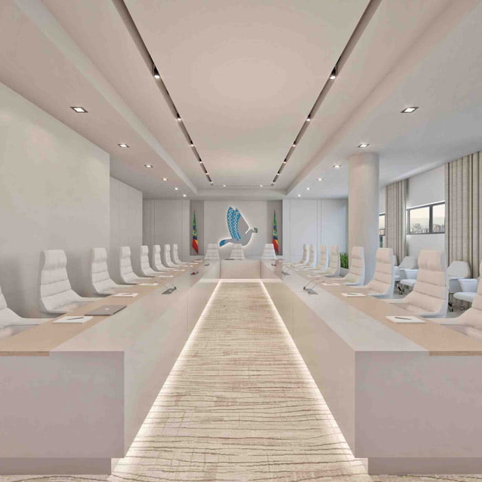 U-shaped Conference room table