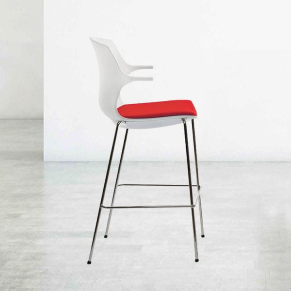 frill stool with upholstery seat