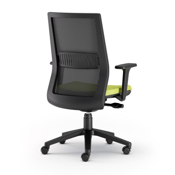 office chair equipped with smooth-rolling wheels for added convenience.