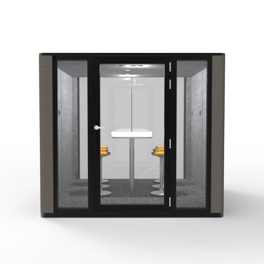 Our commercial center meeting booth provides a soundproof environment for confidential discussions and phone calls, ensuring privacy and focus.