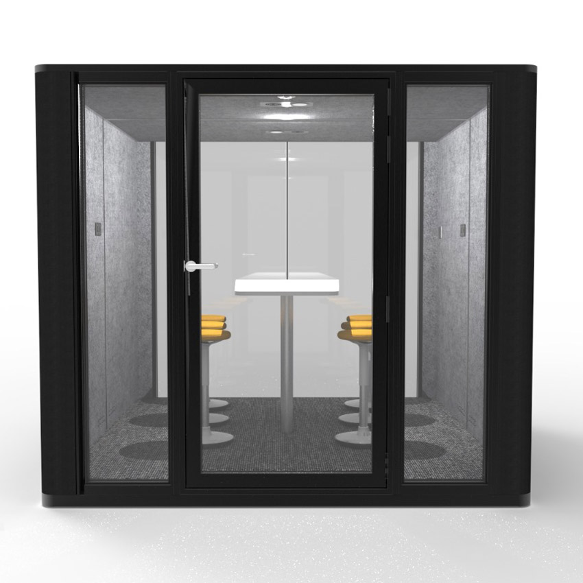 modern design meeting booth with acoustic insulation