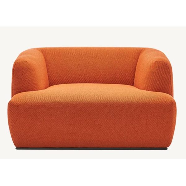 orange armchair