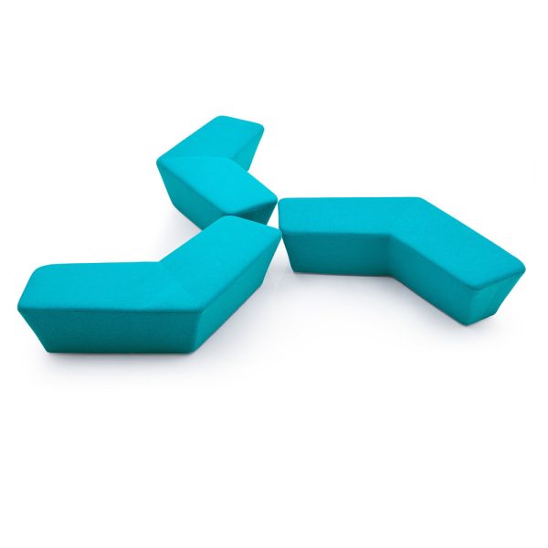 curved modular sofa for offices