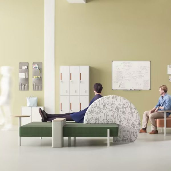 large seating bench on legs