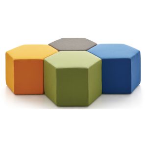 modular pentagon pouf