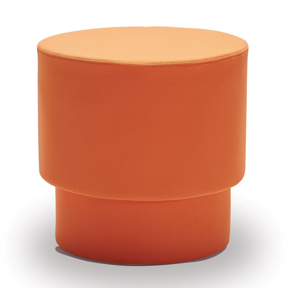 orange pouf