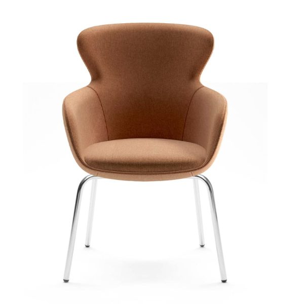 Comfortable seating with a high backrest