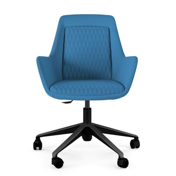Light grey chair with textured upholstery