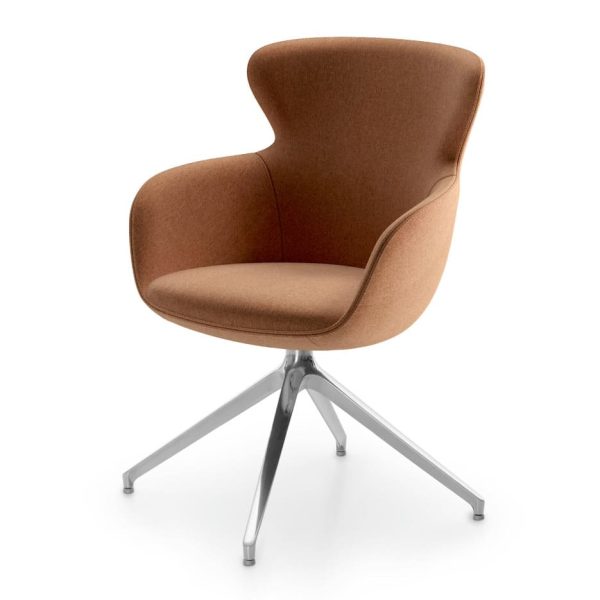 Relaxed seating with integrated armrests