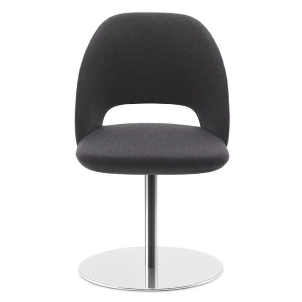 Sleek design with an open space between the seat and back
