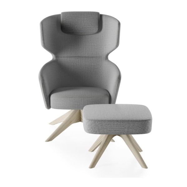 The plush seating option offers stylish comfort