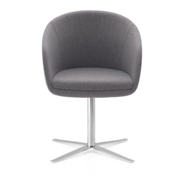 The upholstered seat adds a touch of luxury