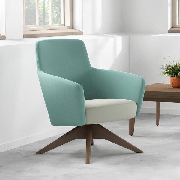 This sleek grey chair is perfect for any modern office