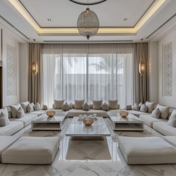 Modern Arabic Majlis Interior Design in Dubai UAE | ICF