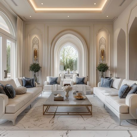 Modern Arabic Majlis Interior Design in Dubai UAE | ICF