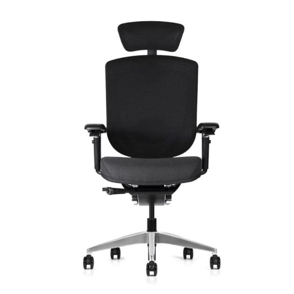 Adjustable armrests provide personalized comfort and support