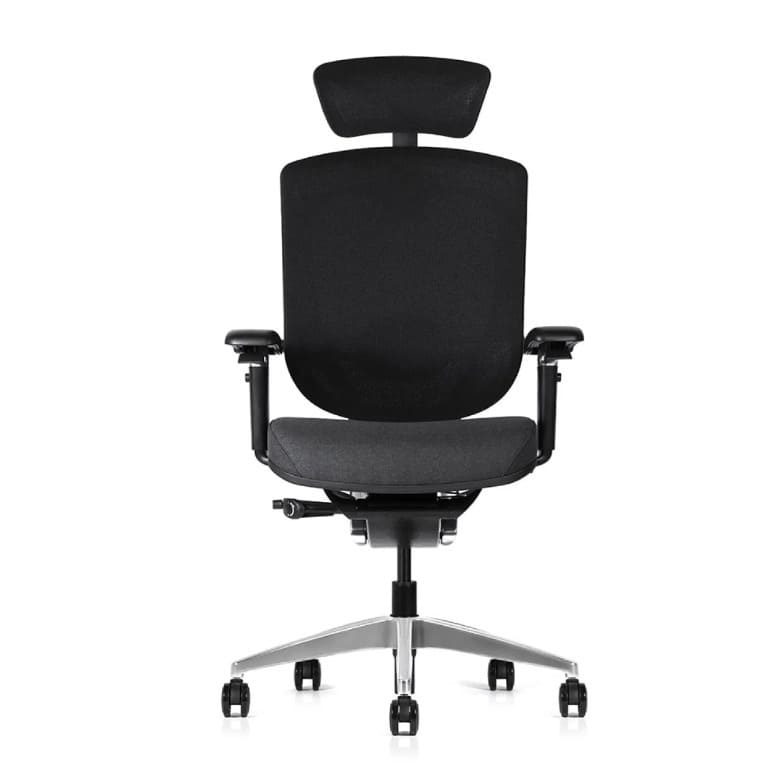Adjustable armrests provide personalized comfort and support