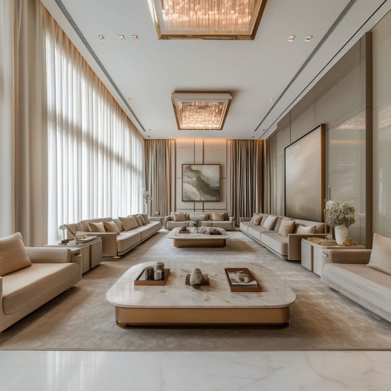 Modern Arabic Majlis Interior Design in Dubai UAE | ICF