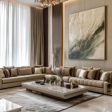 Modern Arabic Majlis Interior Design in Dubai UAE | ICF