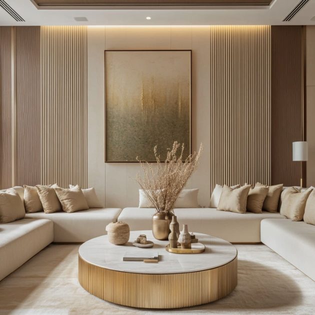 Modern Arabic Majlis Interior Design in Dubai UAE | ICF