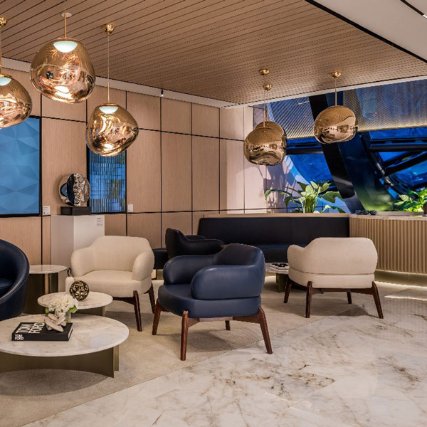 Lobby sitting with sofas and chairs